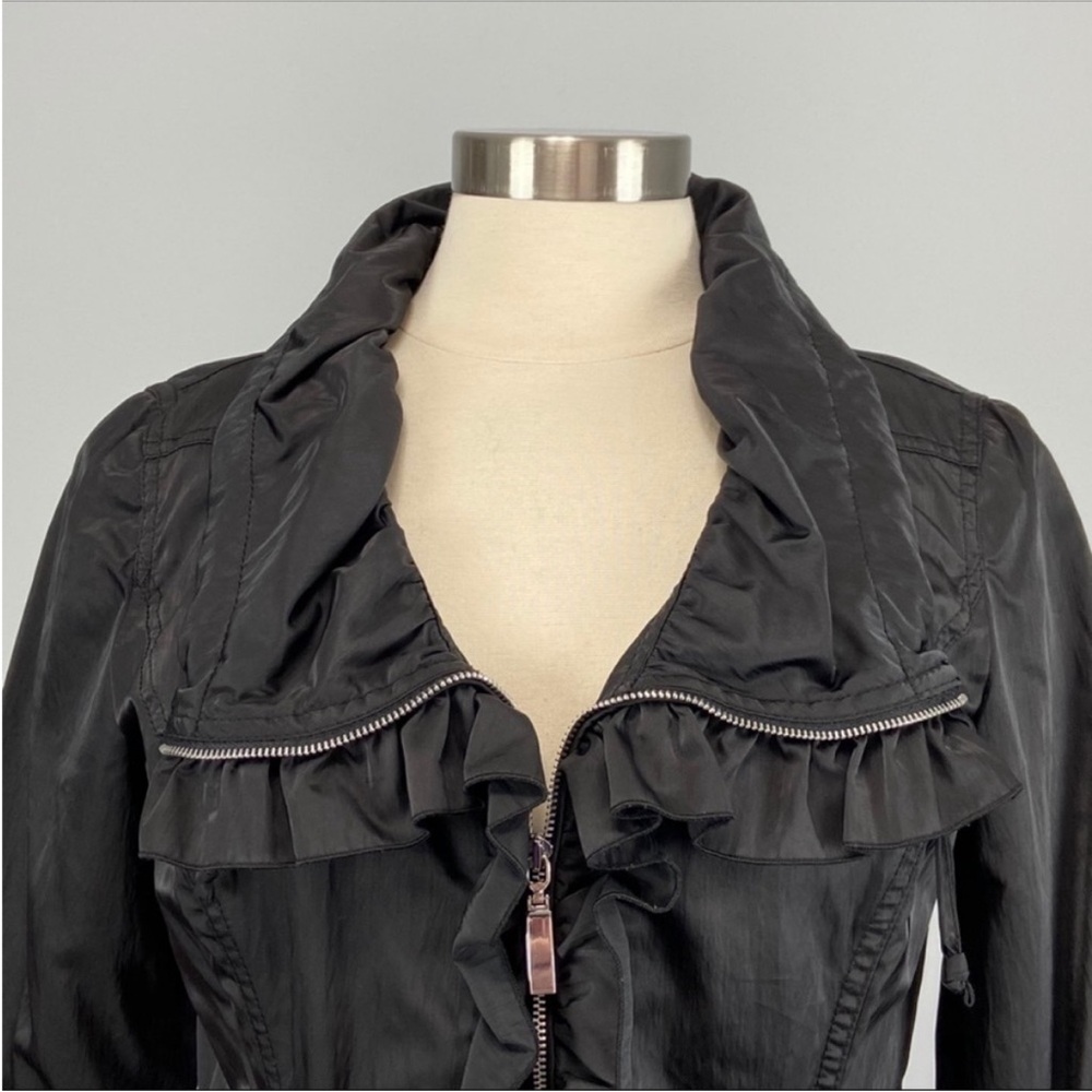 WHBM Black Ruffle Jacket - Picture 3 of 9